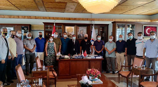 ANTALYALI GAZETECİLERDEN VELİ GÖK’E ZİYARET