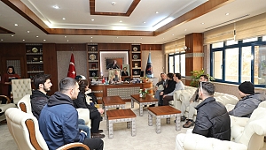 Rektör Özkan, deprem bölgesinden dönen Mağara Araştırmaları Topluluğu ile görüştü