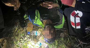 Falezlerden düşen şahıs AFAD ve itfaiye tarafından kurtarıldı