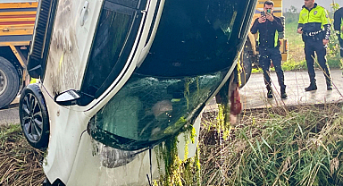 Gece evden otomobille ayrılan kadın, dereye düşen otomobilde hayatını kaybetti