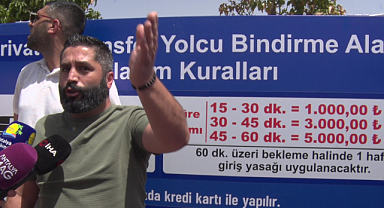 Antalya Havalimanında VIP taşımacıların eylemi