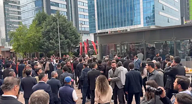 CHP Genel Merkezi önünde tahliye gerginliği