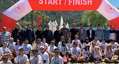 Maviyle yeşilin buluştuğu Burdur'da doğa ve su sporları etkinliği
