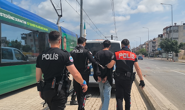 Polisi görünce kaçmak istedi