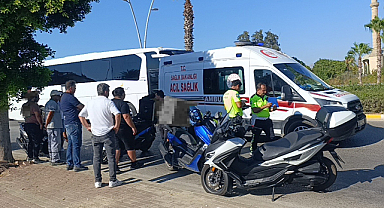 Manavgat'ta zincirleme kaza: Motosiklet sürücüleri yaralandı